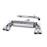 Audi S3 8V.2 Sportback - Non-Resonated (Louder) Cat-Back Exhaust System with Quad Oval Polished Trims - Polished - Oval (Jet)