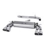 Audi S3 8V.2 Sportback - Non-Resonated (Louder) Cat-Back Exhaust System with Quad Round Titanium Trims - Brushed Titanium - GT