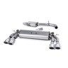 Audi S3 8V/8V.2 Sportback Non GPF - Resonated (Quieter) Cat-Back Exhaust System with Quad Oval Polished Trims - Polished - Oval (Jet)