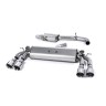 Audi S3 8V/8V.2 Sportback Non GPF - Resonated (Quieter) Cat-Back Exhaust System with Quad Round Polished Trims - Polished - GT