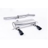 Audi TT MK1 225 Quattro - Resonated (Quieter) Cat-Back Race Exhaust System with Black Velvet Trims (For the 225 Model Only) - Cerakote Black
