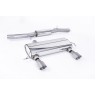 Audi TT MK1 225 Quattro - Resonated (Quieter) Cat-Back Race Exhaust System with Titanium GT100 Trims (For the 225 Model Only) - Brushed Titanium
