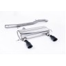 Audi TT MK1 225 Quattro - Non-Resonated (Louder) Cat-Back Race Exhaust System with Black Velvet GT100 Trims (For the 225 Model) - Cerakote Black
