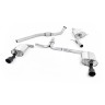 Audi A4 2.0 B8 (Tiptronic)/Audi A5 (Multitronic) S line - Cat-Back Exhaust System with Dual-outlet Cerakote Black Trims - Cerakote Black - Dual