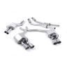 Audi S6 C7/S7 Sportback - Valved & Resonated (Quieter) Cat-Back Exhaust System with Titanium Trims - Brushed Titanium