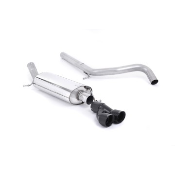 Audi A1 1.4 TFSI - Non-Resonated (Louder) Cat-Back Exhaust System with Cerakote Black Trims - Cerakote Black