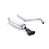 Audi A1 1.4 TFSI - Non-Resonated (Louder) Cat-Back Exhaust System with Cerakote Black Trims - Cerakote Black