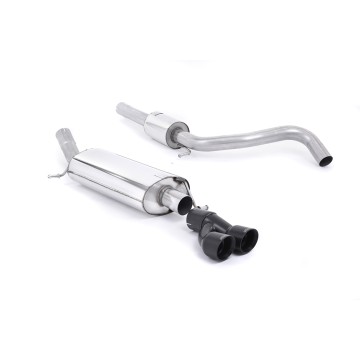 Audi A1 TFSI/VW Polo GTI 1.4 - Resonated (Quieter) Cat-Back Exhaust System with Cerakote Black Trims - Cerakote Black