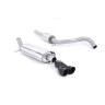 Audi A1 TFSI/VW Polo GTI 1.4 - Resonated (Quieter) Cat-Back Exhaust System with Cerakote Black Trims - Cerakote Black