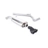 Audi A1 TFSI/VW Polo GTI 1.4 ACT/DSG - Non-Resonated (Louder) Cat-Back Exhaust System with Cerakote Black Trims - Cerakote Black