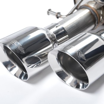 Audi S8 D4 Quattro - Resonated (Quieter) Cat-Back Exhaust System with Polished Trims - Polished