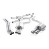 Audi S8 D4 Quattro - Resonated (Quieter) Cat-Back Exhaust System with Titanium Trims - Brushed Titanium
