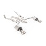 Audi S8 D4 Quattro - Non-Resonated (Louder) Cat-Back Exhaust System with Titanium Trims - Brushed Titanium