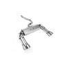 Audi S3 8V.2 - Non-Resonated (Louder) Cat-Back Exhaust System with Quad Round Titanium Trims - Brushed Titanium