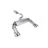 Audi S3 8V/V.2 - Resonated (Quieter) Cat-Back Exhaust System with Quad Round Titanium Trims - Brushed Titanium