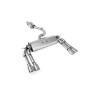 Audi S3 8V/V.2 - Resonated (Quieter) Cat-Back Exhaust System with Quad Oval Polished Trims - Polished Ovals
