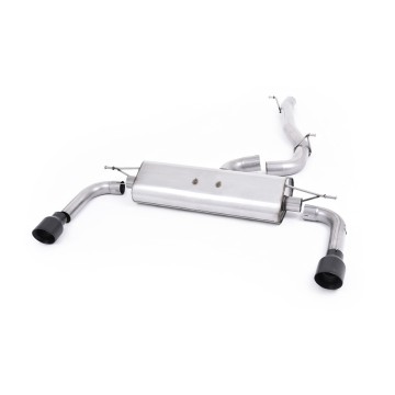 Audi A3 2.0 TFSI 8V (US only) - Non-Resonated (Louder) Cat-Back Exhaust System with Cerakote Black Trims - Cerakote Black