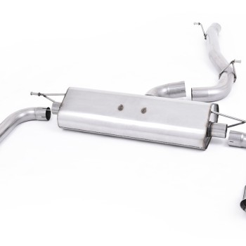 Audi A3 2.0 TFSI 8V (US only) - Non-Resonated (Louder) Cat-Back Exhaust System with Polished Trims - Polished