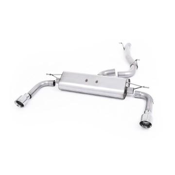 Audi A3 2.0 TFSI 8V (US only) - Non-Resonated (Louder) Cat-Back Exhaust System with Polished Trims - Polished