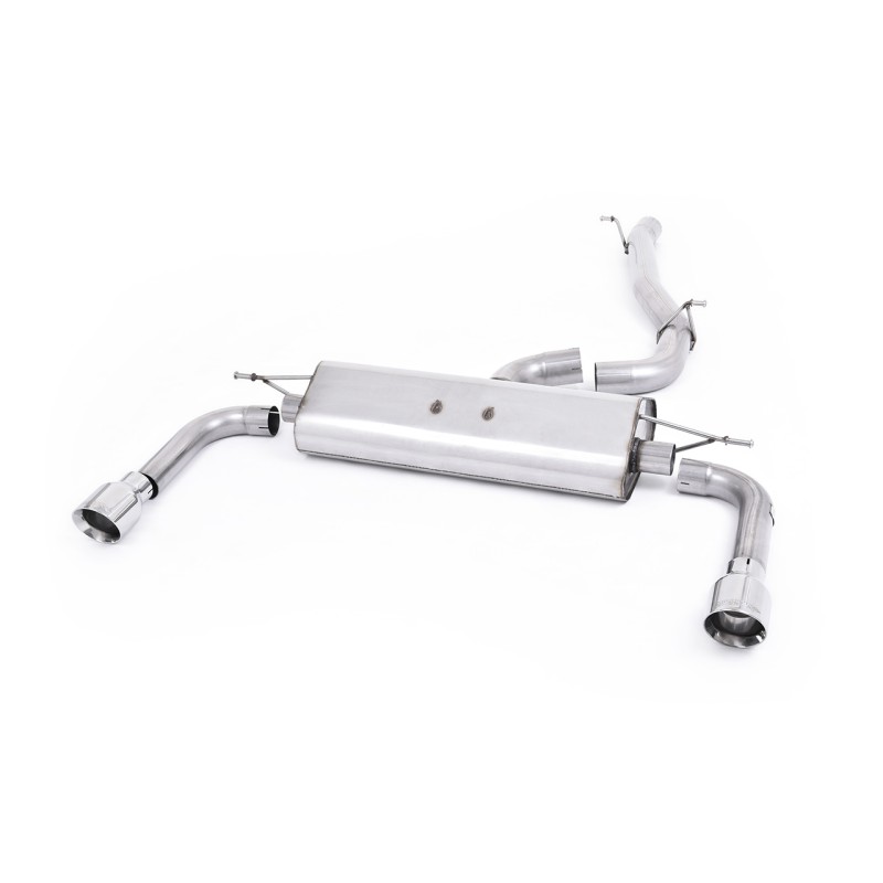 Audi A3 2.0 TFSI 8V (US only) - Non-Resonated (Louder) Cat-Back Exhaust System with Polished Trims - Polished