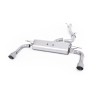 Audi A3 2.0 TFSI 8V (US only) - Non-Resonated (Louder) Cat-Back Exhaust System with Titanium Trims - Brushed Titanium