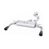 Audi A3 2.0 TFSI 8V (US only) - Resonated (Quieter) Cat-Back Exhaust System with Cerakote Black Trims - Cerakote Black
