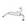 Audi A3 2.0 TFSI 8V (US only) - Resonated (Quieter) Cat-Back Exhaust System with Polished Trims - Polished