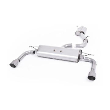 Audi A3 2.0 TFSI 8V (US only) - Resonated (Quieter) Cat-Back Exhaust System with Titanium Tips - Brushed Titanium