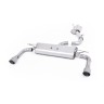 Audi A3 2.0 TFSI 8V (US only) - Resonated (Quieter) Cat-Back Exhaust System with Titanium Tips - Brushed Titanium