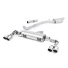 Audi S1 - Resonated (Quieter) Cat-Back Exhaust System with Quad Polished Round Trims - Polished - GT