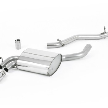 Audi A3 3.2 V6 Quattro - Non-Resonated (Louder) Cat-Back Exhaust System with Polished Trims
