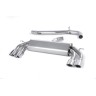 Audi S3 8V/8V.2 - Non-Valved & Non-Resonated (Loudest) Cat-Back Race Exhaust System with Quad Oval Polished Trims - Polished - Oval (Jet)
