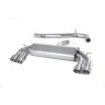 Audi S3 8V/8V.2 - Non-Valved & Non-Resonated (Louder) Cat-Back Race Exhaust System with Quad Round Titanium Trims - Brushed Titanium - GT