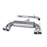 Audi S3 8V/8V.2 Sportback Non GPF - Non-Valved & Non-Resonated (Louder) Cat-Back Race Exhaust System with Quad Round Polished Trims - Polished - GT