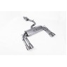 Audi S3 8V/V.2 - Non-Valved & Resonated (Quieter) Cat-Back Race Exhaust System with Quad Oval Polished Trims - Polished - Oval (Jet)