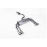 Audi S3 8V/V.2 - Non-Valved & Resonated (Quieter) Cat-Back Race Exhaust System with Quad Round Polished Trims - Polished - GT