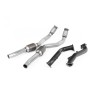 Large Bore Downpipes with Hi-Flow Sports Catalysts For Milltek Cat-Back (Audi C7 RS6/RS7/S6/S7) - Milltek Cat-Back