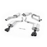 Audi S5 B8 (S tonic) - Resonated (Quieter) Cat-Back Exhaust System with Quad Cerakote Black Trims - GT - Cerakote Black