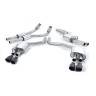 Audi S6 C7/S7 Sportback - Resonated (Quieter) Cat-Back Exhaust System with Cerakote Black Trims - Cerakote Black