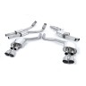 Audi S6 C7/S7 Sportback - Resonated (Quieter) Cat-Back Exhaust System with Titanium Trims - Brushed Titanium