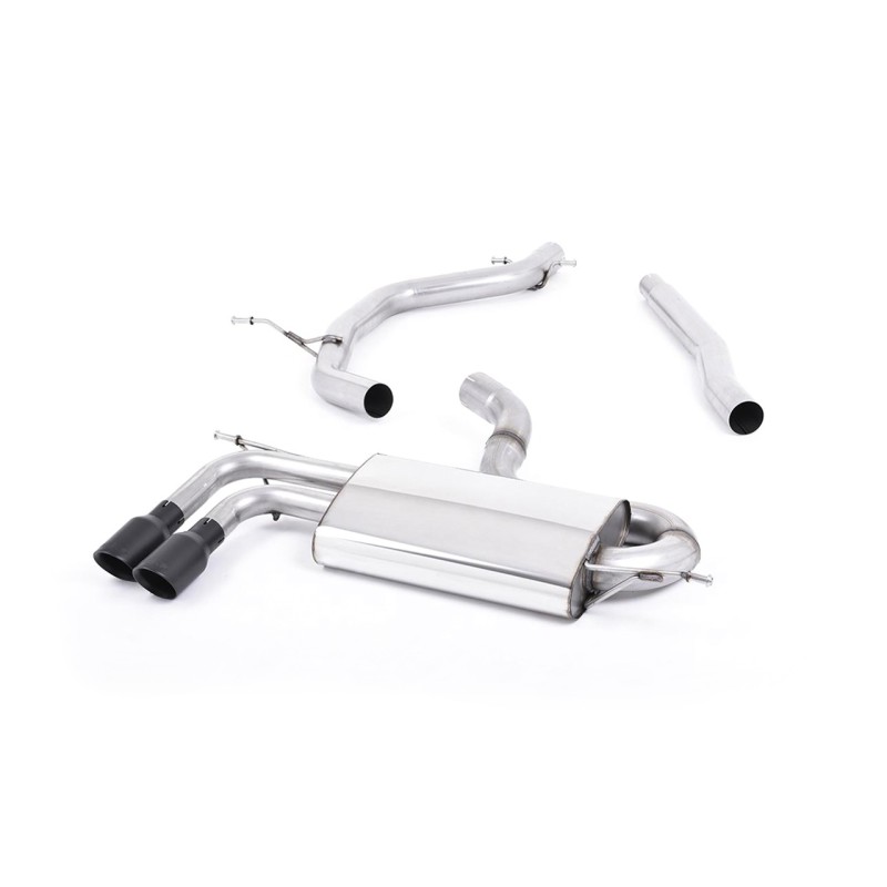 Audi A3/VW Golf GTD/Scirocco GT - TDI 2.0 170PS - DPF-Back Exhaust System with Cerakote Black Trims - Cerakote Black