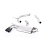 Audi A3/VW Golf GTD/Scirocco GT - TDI 2.0 170PS - DPF-Back Exhaust System with Cerakote Black Trims - Cerakote Black