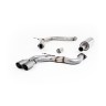 Audi A3 2.0 TDI MQB - Resonated (Quieter) Cat-Back Exhaust System with Titanium Trims - Brushed Titanium