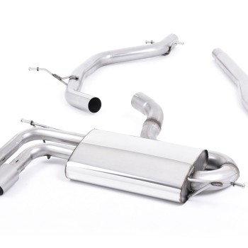 Audi A3/VW Golf GTD/Scirocco GT - TDI 2.0 170PS - DPF-Back Exhaust System with Titanium Trims - Brushed Titanium