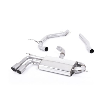 Audi A3/VW Golf GTD/Scirocco GT - TDI 2.0 170PS - DPF-Back Exhaust System with Titanium Trims - Brushed Titanium