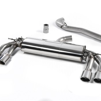 Audi TTS MK3 - Non-Resonated (Louder) Cat-Back Exhaust System with Polished Oval Tips - Polished