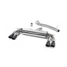 Audi TTS MK3 - Non-Resonated (Louder) Cat-Back Exhaust System with Cerakote Black Oval Tips - Cerakote Black