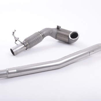 Audi TTS MK3 Non GPF models - Stainless Steel Cast Large Bore Downpipe with Hi-Flow Sports Catalyst (For OE Cat-Back) - OE Cat-Back