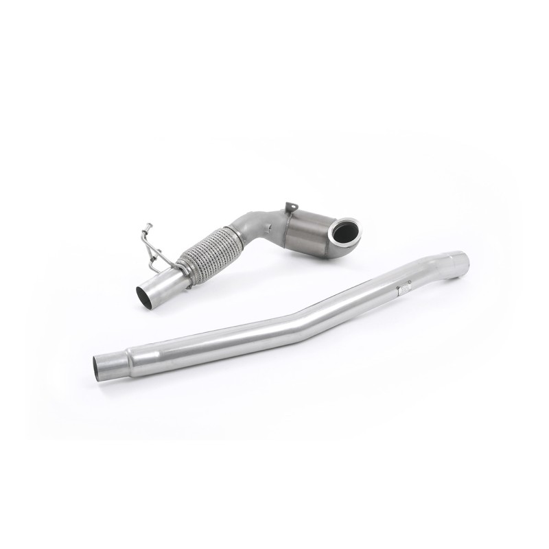 Audi TTS MK3 Non GPF models - Stainless Steel Cast Large Bore Downpipe with Hi-Flow Sports Catalyst (For OE Cat-Back) - OE Cat-Back