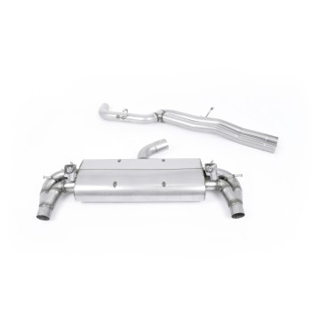 Audi RS3 8V Pre Facelift - Valved & Non-Resonated (Louder) Cat-Back Exhaust System with Polished Oval Trims - Polished